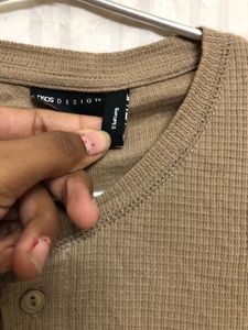 Asos Tan Colour Short Sleeve T Shirt