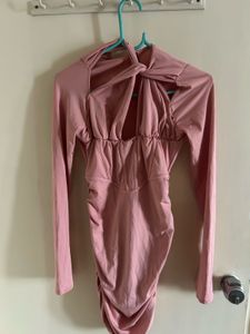 Ruched Bodycon Mini Dress