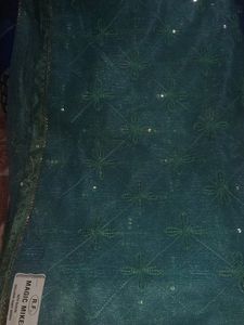 Like New Saree Beutiful Light Wait Shining Net Sa