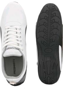 Stylish White &amp; Black Sneakers