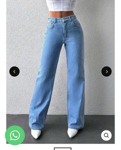 High-Waisted Wide Leg Jeans