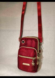 Red Crossbody Pouch