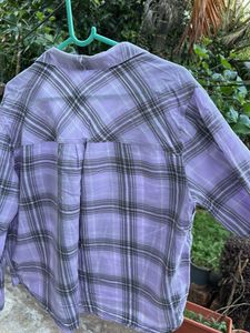 Purple Plaid Shirt
