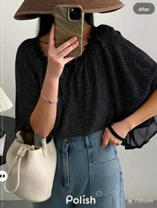 New With Tag Polka Dotted Korean Blouson