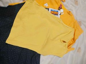 Yellow &#34;Paris&#34; Ruffle Sleeve Top.....1top Free