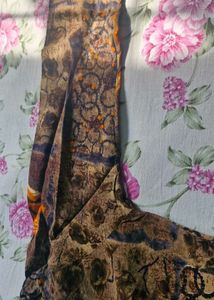 Brown Printed Kurta