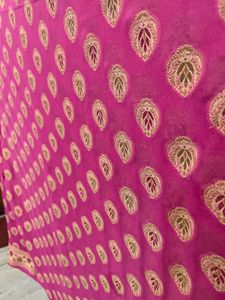 PINK KHADDI Georgette saree