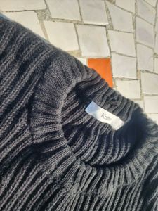 Black Knit Sweater - Men