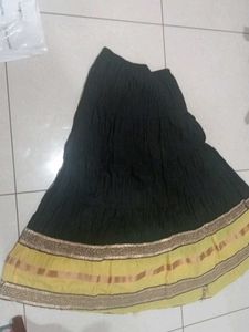 Black And Yellow Skirt.