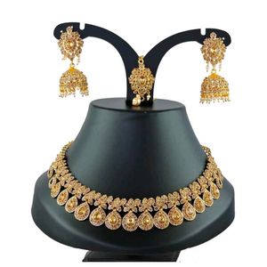 Golden Indian Jewelry Set