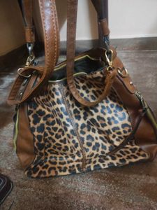 spacious Animal Print Backpack