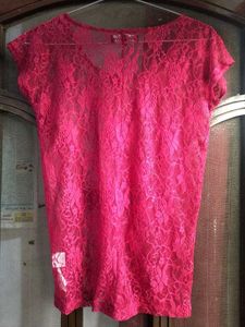 Pink Lace Top