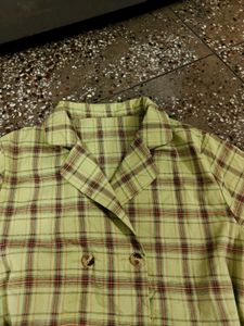 Gingham Korean Dress