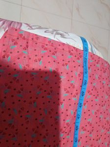 Coral Ditsy Floral Button-Down Nighty
