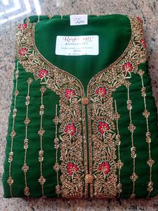 Emerald Green Embroidered Salwar Kameez Suit