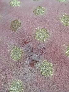 Pink &amp; Gold Sequin Dupatta