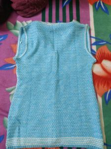 Light Blue Thread Embroidery Koti