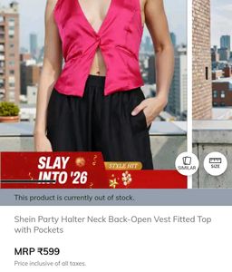 Stylish Pink Backless top