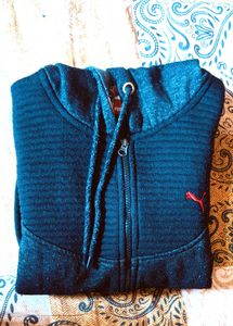 Puma Black Zip-Up Hoodie