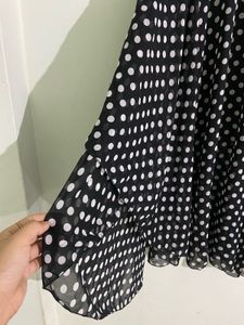 Chiffon Polka Dot Skirt