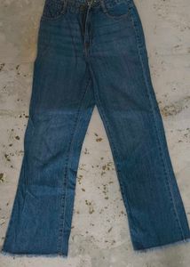 Blue Straight Leg Jeans