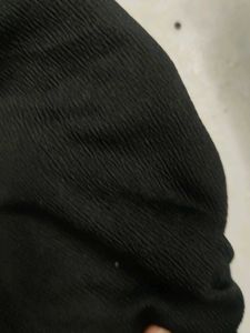 One-shoulder Black Top