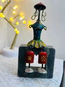 The Black Swan Hand Made Wooden Metal Doll Musicia