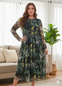 Floral Midi netty Dress Fixed Pric