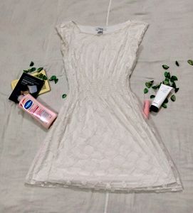 Cottage Core White Dress