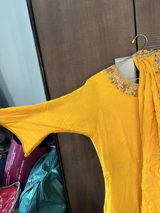 Yellow Partywear Gown