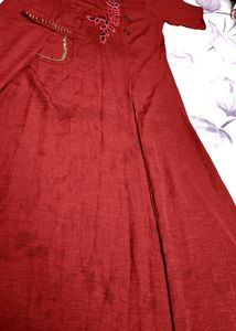 Maroon Elegant Dress ♥️