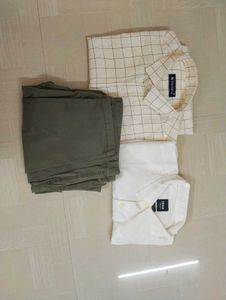 Combo!!!! Men&#39;s Shirts &amp; Cotton Cargo Jeans