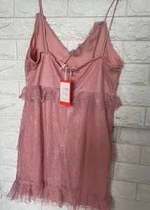 new- dusty Pink Ruffle tiered Barbie Dress