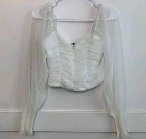 White Crop Top