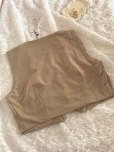 Corporate Tan Button-Down Waistcoat