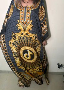 Printed Kaftan Dress