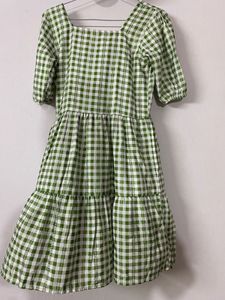 Green Checkered Dress