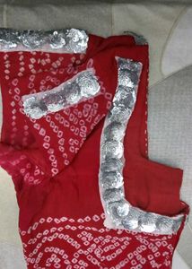 Deep neck back open Multi purpose use blouse