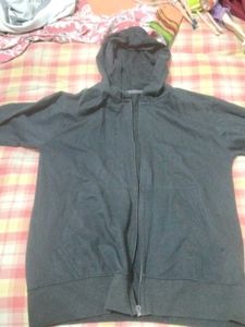 Black Jacket With Hoody
