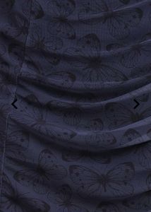 Shein Elegant Blue Sheer thigh slit Midi Skirt