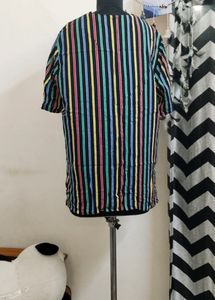 Multi Colour Striped Top