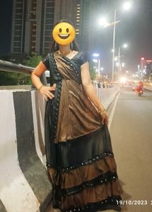 Brown & Black Choli