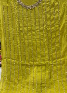 Elegant Yellow suit material