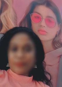 Pink Ribbed Mock Neck Top