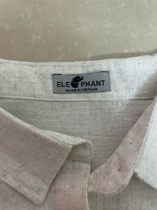 Off-white Co-ord Set With Embroidered pants