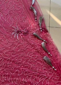 Pink Embroidered Saree &amp; Blouse Set