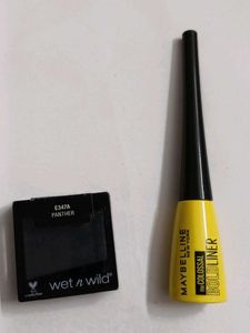 Smokey liner-eyeshadow combo