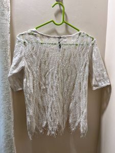 White Knitted Top