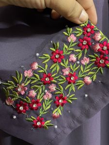 Mauve Goergette A Line Dress