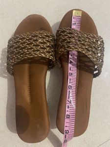 Brown Crochet Heel/wedge